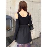 ショルダーカットレイヤードライクリブニット | MURUA | 詳細画像39 