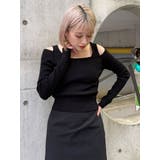 ショルダーカットレイヤードライクリブニット | MURUA | 詳細画像47 