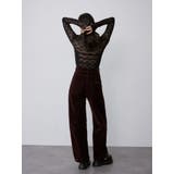 フロッキーモノグラムシアートップス | MURUA | 詳細画像14 