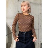 フロッキーモノグラムシアートップス | MURUA | 詳細画像2 