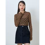 フロッキーモノグラムシアートップス | MURUA | 詳細画像25 