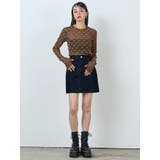 フロッキーモノグラムシアートップス | MURUA | 詳細画像26 