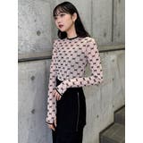 フロッキーモノグラムシアートップス | MURUA | 詳細画像33 