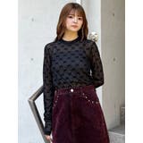 フロッキーモノグラムシアートップス | MURUA | 詳細画像37 