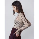 フロッキーモノグラムシアートップス | MURUA | 詳細画像6 