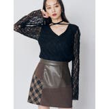 ブラック | カシュクールレーストップス | MURUA