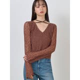 ブラウン | カシュクールレーストップス | MURUA