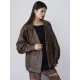 スタンドネックフェイクレザージャケット | MURUA | 詳細画像18 