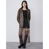 スタンドネックフェイクレザージャケット | MURUA | 詳細画像20 