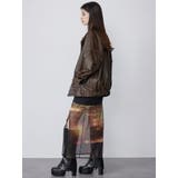 スタンドネックフェイクレザージャケット | MURUA | 詳細画像22 