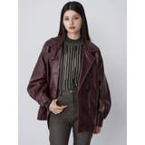 スタンドネックフェイクレザージャケット | MURUA | 詳細画像23 