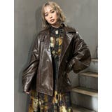 スタンドネックフェイクレザージャケット | MURUA | 詳細画像32 