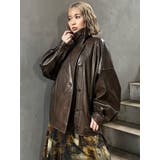 スタンドネックフェイクレザージャケット | MURUA | 詳細画像36 