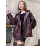 スタンドネックフェイクレザージャケット | MURUA | 詳細画像38 