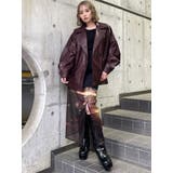 スタンドネックフェイクレザージャケット | MURUA | 詳細画像41 