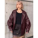 スタンドネックフェイクレザージャケット | MURUA | 詳細画像43 