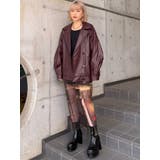 スタンドネックフェイクレザージャケット | MURUA | 詳細画像46 