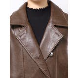 スタンドネックフェイクレザージャケット | MURUA | 詳細画像50 