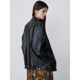 スタンドネックフェイクレザージャケット | MURUA | 詳細画像6 