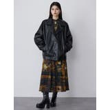 スタンドネックフェイクレザージャケット | MURUA | 詳細画像7 