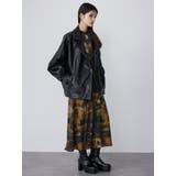 スタンドネックフェイクレザージャケット | MURUA | 詳細画像9 