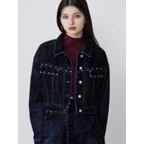 ブラック | フロッキーデニムジャケット【セット販売対象】 | MURUA