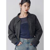 フェイクレザーショートフライトジャケット【セットアップ着用可】 | MURUA | 詳細画像1