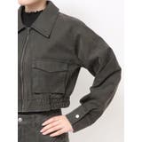 フェイクレザーショートフライトジャケット【セットアップ着用可】 | MURUA | 詳細画像32