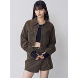 フェイクレザーショートフライトジャケット【セットアップ着用可】 | MURUA | 詳細画像4