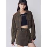 ブラウン | フェイクレザーショートフライトジャケット【セットアップ着用可】 | MURUA