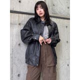 ヴィンテージフェイクレザーブルゾン | MURUA | 詳細画像14 