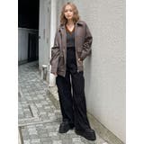 ヴィンテージフェイクレザーブルゾン | MURUA | 詳細画像27 