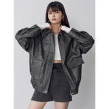 ヴィンテージフェイクレザーブルゾン | MURUA | 詳細画像4 