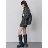 ヴィンテージフェイクレザーブルゾン | MURUA | 詳細画像8 