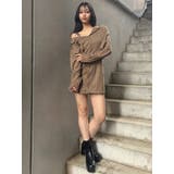 アシメショルダーミニシャツワンピース | MURUA | 詳細画像21 