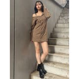 アシメショルダーミニシャツワンピース | MURUA | 詳細画像22 