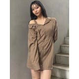 アシメショルダーミニシャツワンピース | MURUA | 詳細画像3 