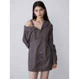 アシメショルダーミニシャツワンピース | MURUA | 詳細画像5 