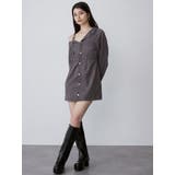 アシメショルダーミニシャツワンピース | MURUA | 詳細画像9 