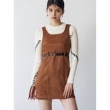 キャメル | フェイクスェードタンクワンピース | MURUA