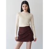 タックドレープミニスカート【セットアップ着用可】 | MURUA | 詳細画像2 