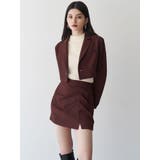 タックドレープミニスカート【セットアップ着用可】 | MURUA | 詳細画像9 