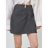 グレー | タックドレープミニスカート【セットアップ着用可】 | MURUA