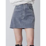 フロッキーデニムミニスカート【セット販売対象】 | MURUA | 詳細画像1 