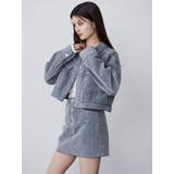 フロッキーデニムミニスカート【セット販売対象】 | MURUA | 詳細画像11 