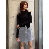 フロッキーデニムミニスカート【セット販売対象】 | MURUA | 詳細画像28 