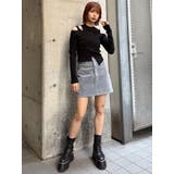フロッキーデニムミニスカート【セット販売対象】 | MURUA | 詳細画像30 