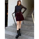 フロッキーデニムミニスカート【セット販売対象】 | MURUA | 詳細画像32 