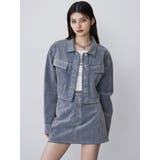 フロッキーデニムミニスカート【セット販売対象】 | MURUA | 詳細画像9 