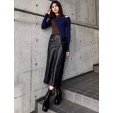 ZIPスリットフェイクレザースカート | MURUA | 詳細画像10